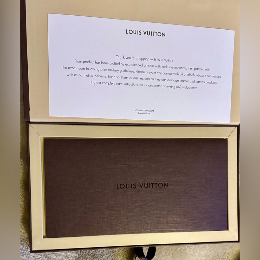 Authentic Vintage Louis Vuitton Brown Receipt or Gift Card Box! - Picture 5 of 14